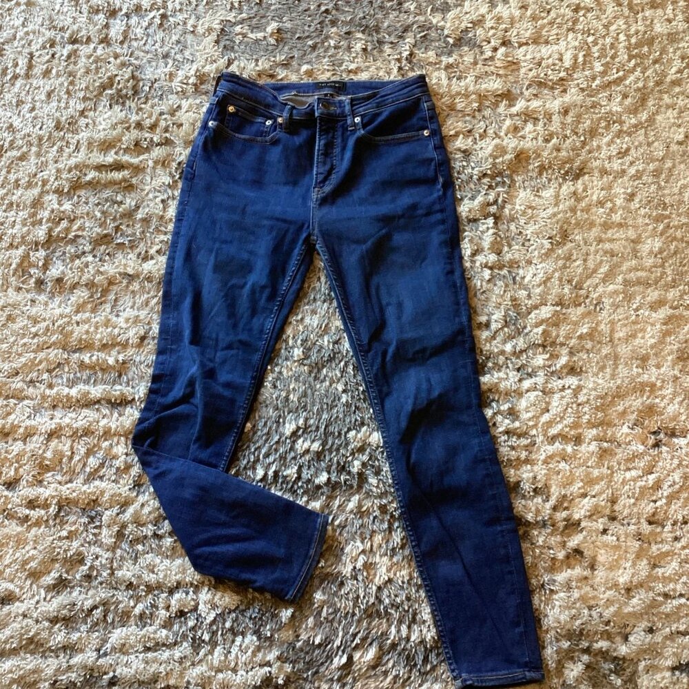 FREE ASSEMBLY Blue Denim High Waisted Skinny Jeans Stretch Women’s 8